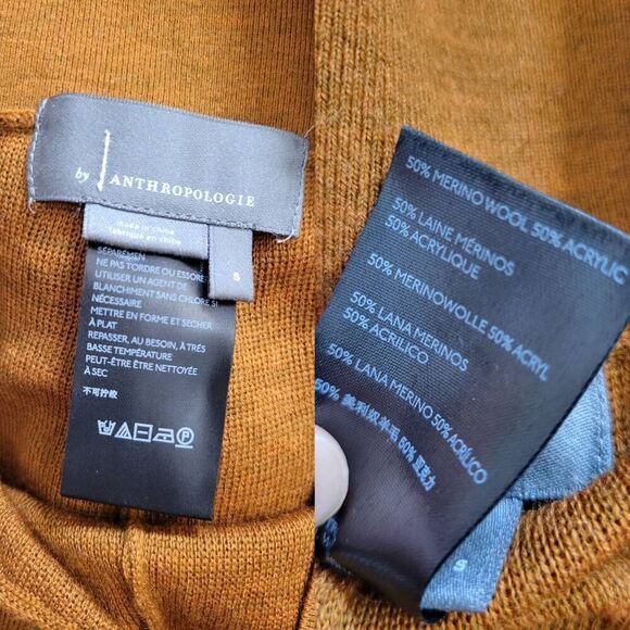 Anthropologie Linette Cropped Wide Leg Knit Pant S $130 - Picture 5 of 8